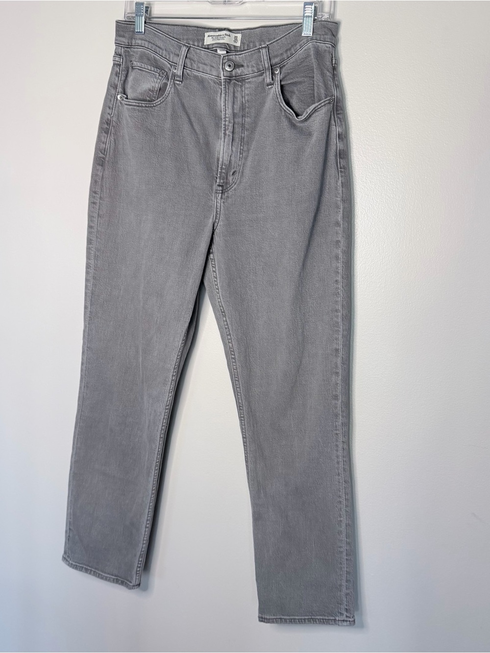 Women’s Curve Love Ankle Straight High Rise Gray Straight-Leg Jeans